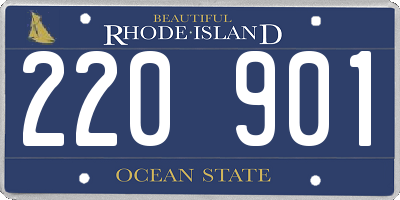 RI license plate 220901