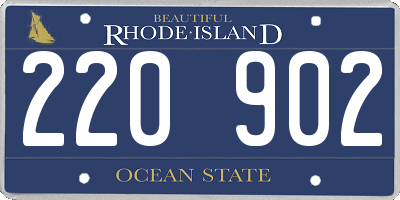 RI license plate 220902