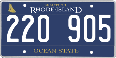 RI license plate 220905