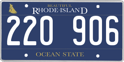 RI license plate 220906