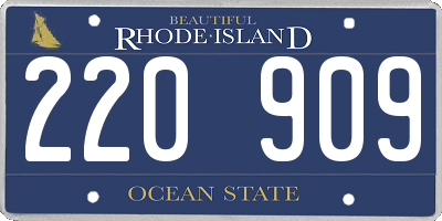 RI license plate 220909