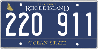 RI license plate 220911