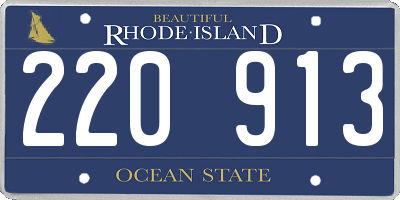 RI license plate 220913
