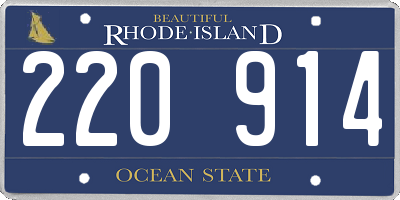 RI license plate 220914