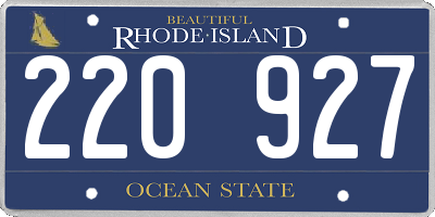 RI license plate 220927