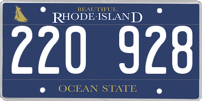 RI license plate 220928