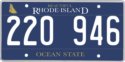 RI license plate 220946