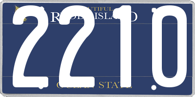 RI license plate 2210