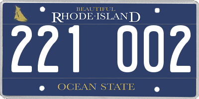 RI license plate 221002