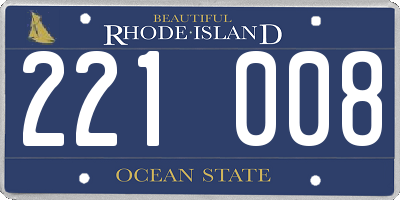 RI license plate 221008