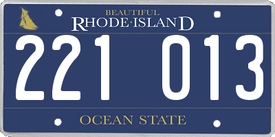 RI license plate 221013