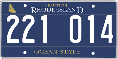 RI license plate 221014