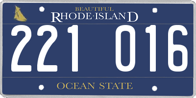 RI license plate 221016