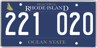 RI license plate 221020