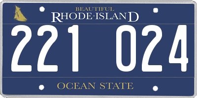 RI license plate 221024