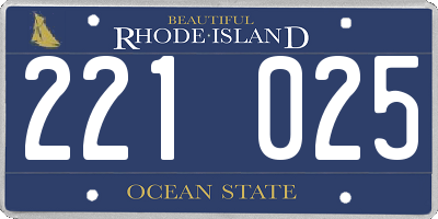 RI license plate 221025