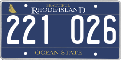 RI license plate 221026