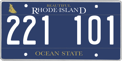 RI license plate 221101