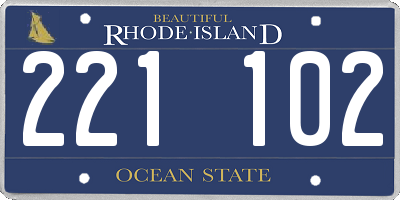RI license plate 221102