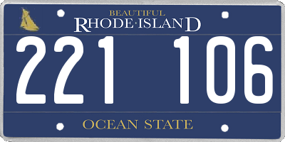 RI license plate 221106