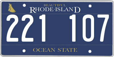 RI license plate 221107