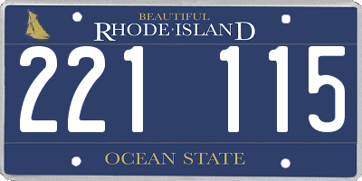 RI license plate 221115