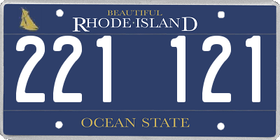 RI license plate 221121