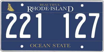 RI license plate 221127