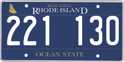 RI license plate 221130