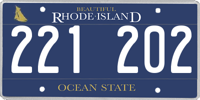 RI license plate 221202