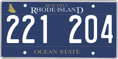 RI license plate 221204