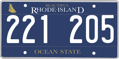 RI license plate 221205