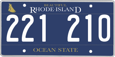 RI license plate 221210