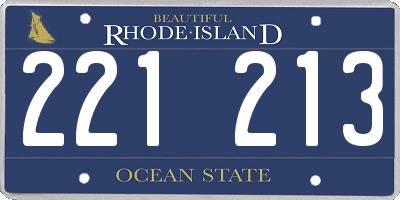 RI license plate 221213