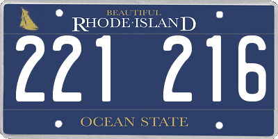 RI license plate 221216