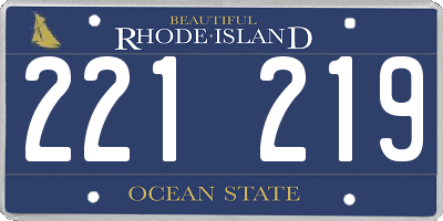 RI license plate 221219