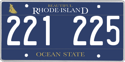 RI license plate 221225