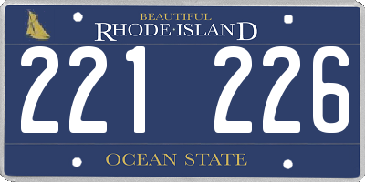RI license plate 221226