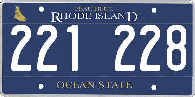 RI license plate 221228