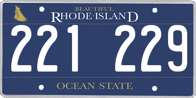 RI license plate 221229