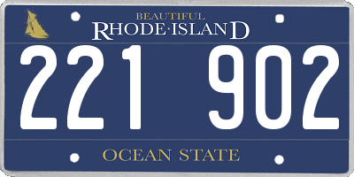 RI license plate 221902