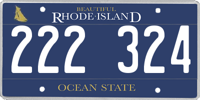 RI license plate 222324