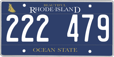 RI license plate 222479