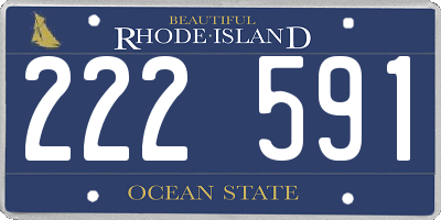 RI license plate 222591