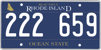 RI license plate 222659