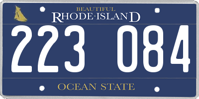 RI license plate 223084
