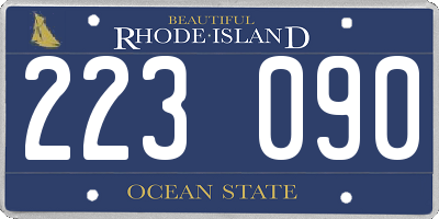 RI license plate 223090