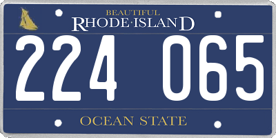 RI license plate 224065