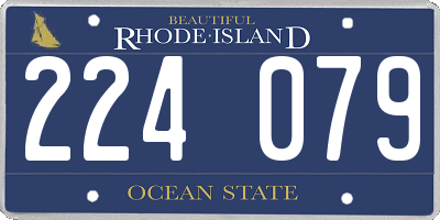 RI license plate 224079