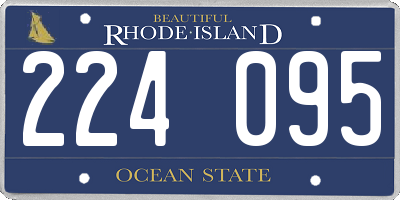 RI license plate 224095